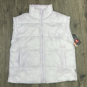 Free People Movement Bubble Puffer Full Zip Vest Sz XL Pink Rose Quartz $148